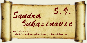 Sandra Vukašinović vizit kartica